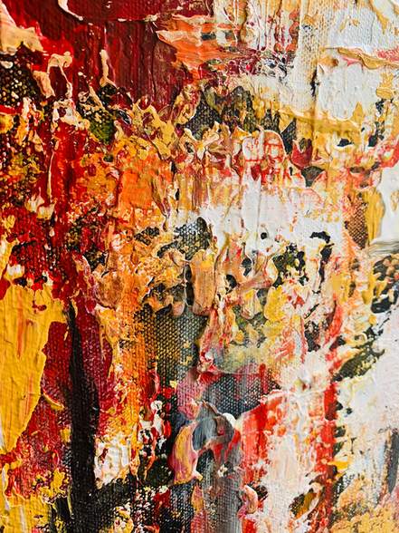knife red wall art